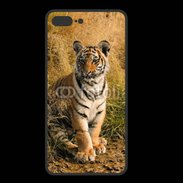 Coque  Iphone 8 Plus PREMIUM Tigre au bord de l'eau
