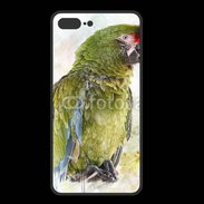 Coque  Iphone 8 Plus PREMIUM Perroquet en aquarelle