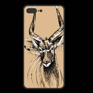 Coque  Iphone 8 Plus PREMIUM Antilope mâle en dessin