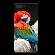 Coque  Iphone 8 Plus PREMIUM Macaw bleu et rouge 75