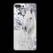 Coque  Iphone 8 Plus PREMIUM Portait de Cheval dans la neige 500