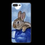 Coque  Iphone 8 Plus PREMIUM Lapin dans un mug bleu