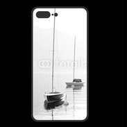 Coque  Iphone 8 Plus PREMIUM Bateau sur un lac
