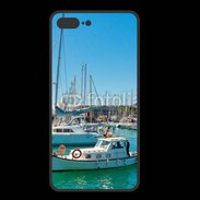 Coque  Iphone 8 Plus PREMIUM Bateau au port 3