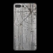 Coque  Iphone 8 Plus PREMIUM Rose des vents sur fond en bois