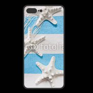 Coque  Iphone 8 Plus PREMIUM La mer en bleu et blanc