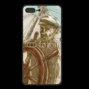 Coque  Iphone 8 Plus PREMIUM Illustration capitaine de navire