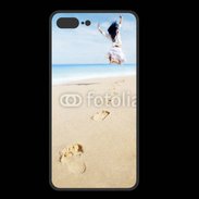Coque  Iphone 8 Plus PREMIUM Femme sautant face à la mer