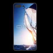 Coque  Iphone 8 Plus PREMIUM Bateau et couché de soleil 50