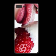 Coque  Iphone 8 Plus PREMIUM Fraise et bouche 2