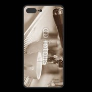 Coque  Iphone 8 Plus PREMIUM Expresso noir et blanc