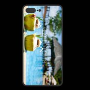 Coque  Iphone 8 Plus PREMIUM Pina colada au bord de la piscine