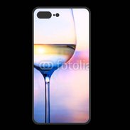 Coque  Iphone 8 Plus PREMIUM Vin blanc vue mer