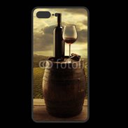 Coque  Iphone 8 Plus PREMIUM Vin rouge et paysage viticole