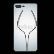 Coque  Iphone 8 Plus PREMIUM Dessin verre à vin