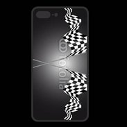 Coque  Iphone 8 Plus PREMIUM Drapeau de fin de course