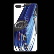 Coque  Iphone 8 Plus PREMIUM Mustang bleue