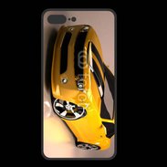 Coque  Iphone 8 Plus PREMIUM Belle voiture jaune et noire