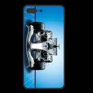 Coque  Iphone 8 Plus PREMIUM Formule 1 sur fond bleu