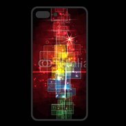 Coque  Iphone 8 Plus PREMIUM Fond abstrait coloré