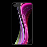 Coque  Iphone 8 Plus PREMIUM Abstract multicolor sur fond noir