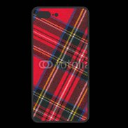 Coque  Iphone 8 Plus PREMIUM Mode tissus écossais rouge
