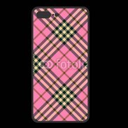 Coque  Iphone 8 Plus PREMIUM Déco fashion rose et marron