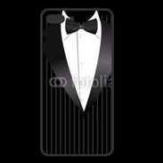 Coque  Iphone 8 Plus PREMIUM Illustration smoking noir rayé