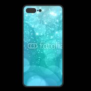 Coque  Iphone 8 Plus PREMIUM Fond bulles bleus