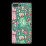 Coque  Iphone 8 Plus PREMIUM Fond fashion rose et vert