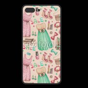 Coque  Iphone 8 Plus PREMIUM Fond fashion rose et vert 2