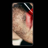 Coque  Iphone 8 Plus PREMIUM bouche homme rouge