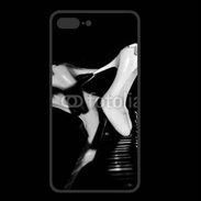 Coque  Iphone 8 Plus PREMIUM Escarpin blanc sur piano