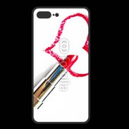 Coque  Iphone 8 Plus PREMIUM Coeur avec rouge à lèvres