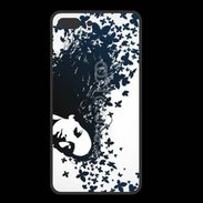 Coque  Iphone 8 Plus PREMIUM Woman with a butterflies in hair.
