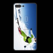Coque  Iphone 8 Plus PREMIUM Skieur en montagne