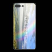 Coque  Iphone 8 Plus PREMIUM Arc en ciel à la montagne