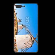 Coque  Iphone 8 Plus PREMIUM Paysage avec des moulins
