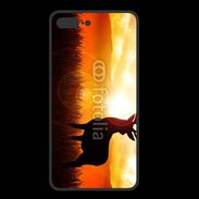 Coque  Iphone 8 Plus PREMIUM Silhouette d'un cerf 5