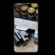 Coque  Iphone 8 Plus PREMIUM Vintage fusil et cartouche