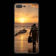 Coque  Iphone 8 Plus PREMIUM Pécheur au levé du soleil