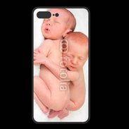 Coque  Iphone 8 Plus PREMIUM Duo de bébés qui dorment
