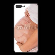 Coque  Iphone 8 Plus PREMIUM Femme enceinte avec bébé dans le ventre