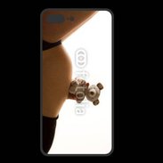 Coque  Iphone 8 Plus PREMIUM Femme enceinte avec peluche