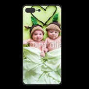 Coque  Iphone 8 Plus PREMIUM Jumeaux coeur