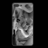 Coque  Iphone 8 Plus PREMIUM DP Charme enNoir et blanc 