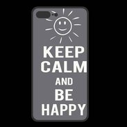 Coque  Iphone 8 Plus PREMIUM Keep calm Be Crazy Gris