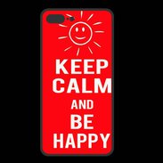 Coque  Iphone 8 Plus PREMIUM Keep calm Be Crazy Rouge