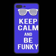 Coque  Iphone 8 Plus PREMIUM Keep Calm Funky Bleu