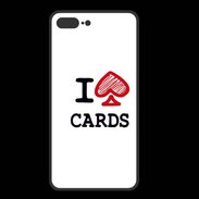 Coque  Iphone 8 Plus PREMIUM I love Cards spade